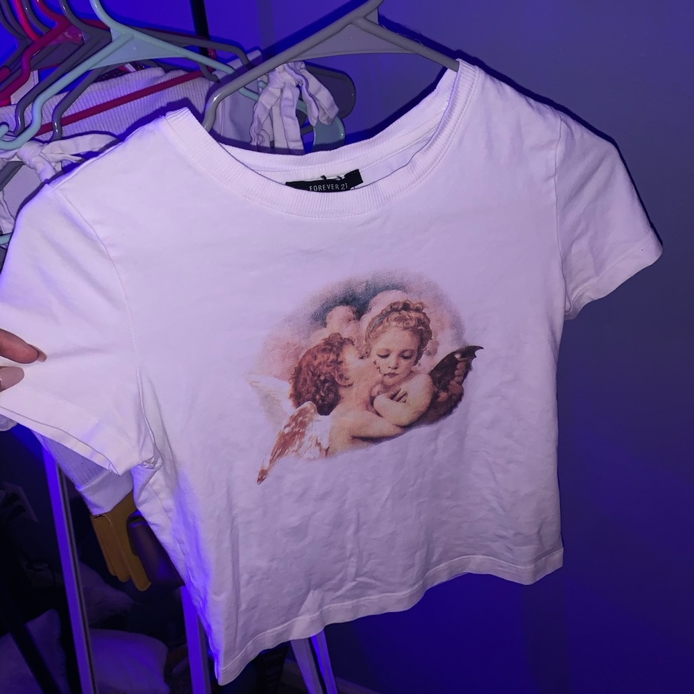 Stunning soft white angel tee